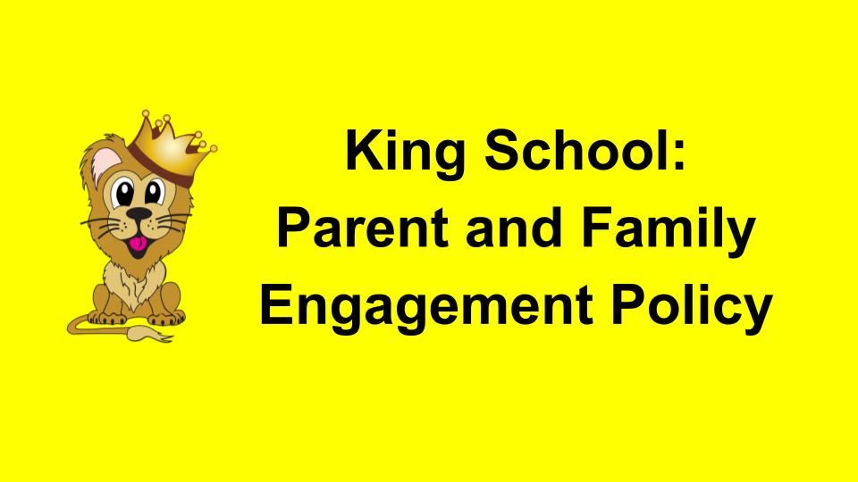  Parent and Family Engagement Policy